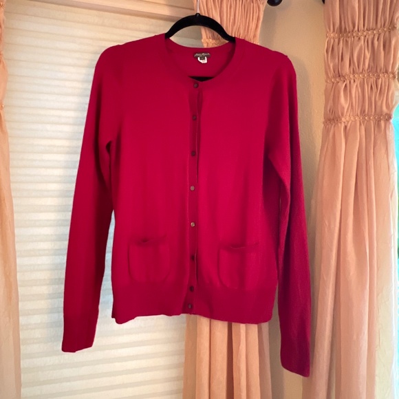 Eddie Bauer Sweaters - Eddie Bauer Cotton and Silk Cardigan Sweater
